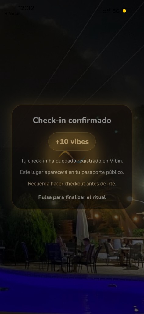 Check-in confirmado